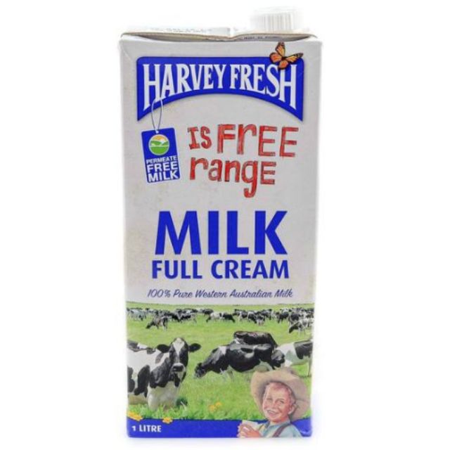 Harvey Fresh UHT Milk Full Cream LTR