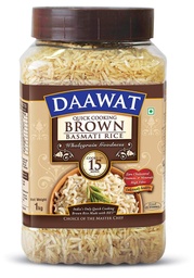 Daawat Brown Basmati Rice, 1kg /Jar